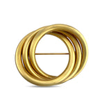 14K Yellow Gold Tiffany and Co Interlocking Infinity Brooch
