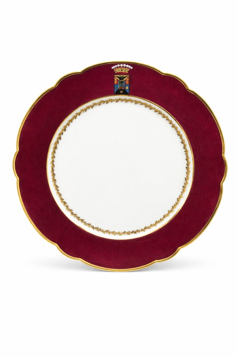 Antique Russian Porcelain Plate Armorial
