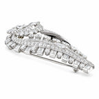 Large Vintage Platinum 10.00ct Diamond Brooch