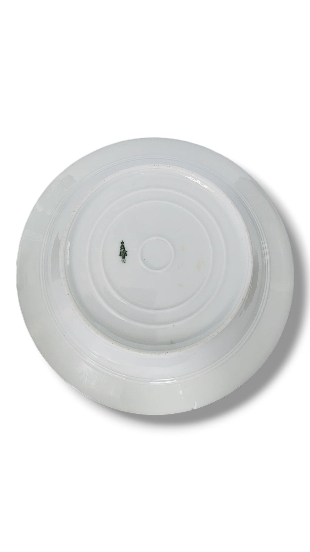 Imperial Russian Porcelain Plate from an Everyday Service for Grand Duke Alexander Alexandrovich