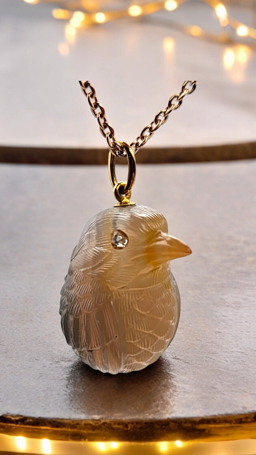 A Faberge Jeweled Gold Agate Model, Workmaster Henrik Wigstrom, St. Petersburg, 1908-1917 Pendant