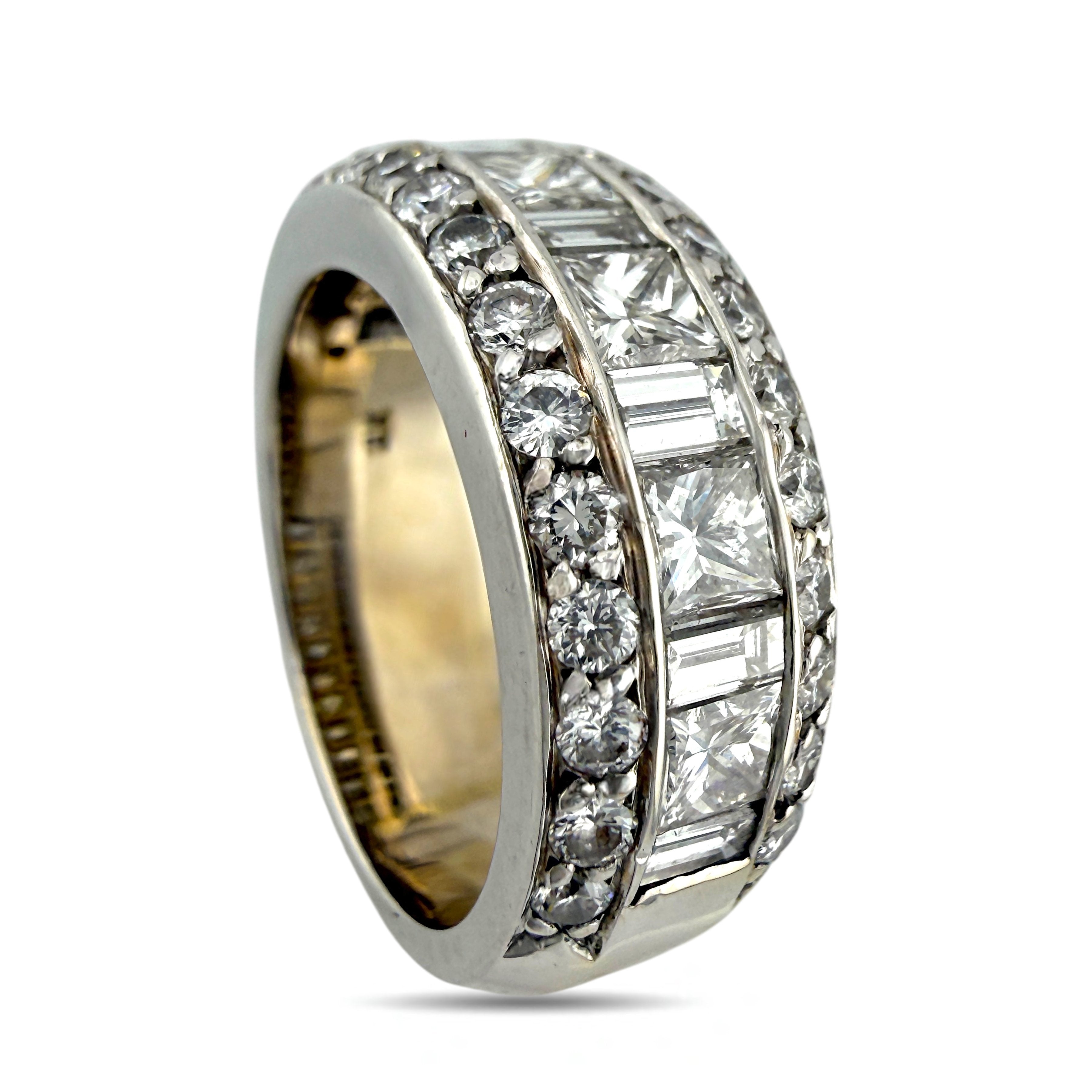 18K White Gold Multi Cut 1.7ct Diamond Ring