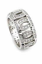 14K White Gold 1.00ct Diamond Band Ring