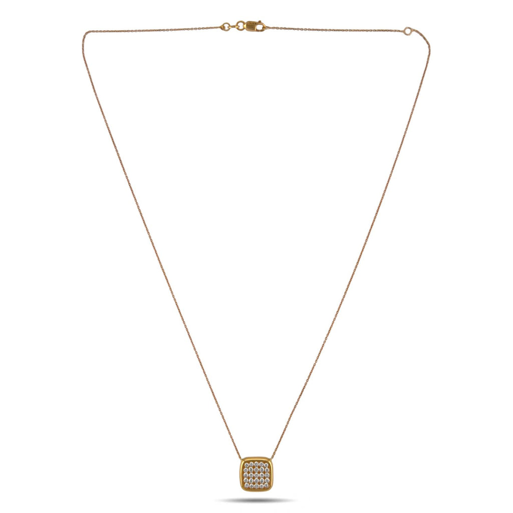 Roberto Coin 18K Rose Gold 0.63ct Diamond Necklace