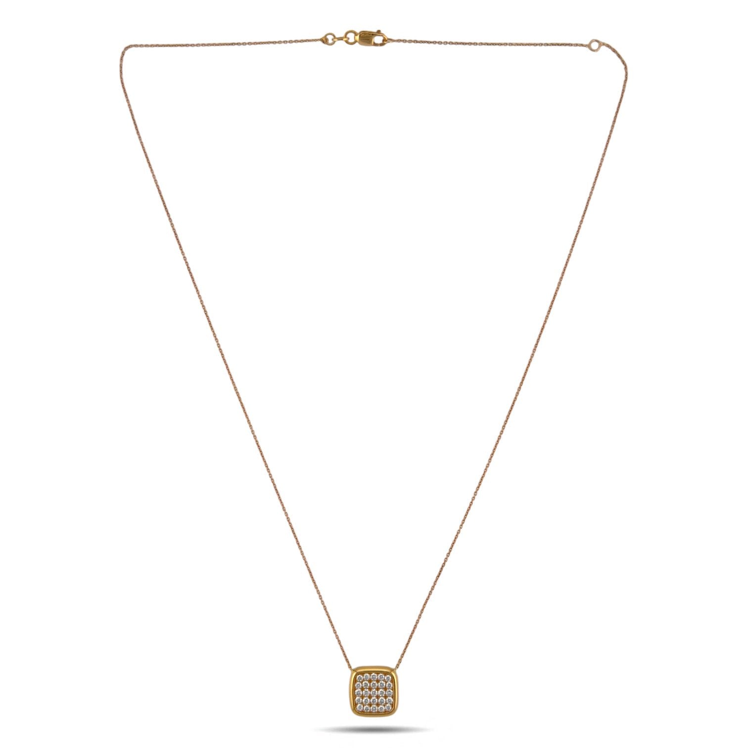 Roberto Coin 18K Rose Gold 0.63ct Diamond Necklace