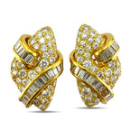 Certified 18K Yellow Gold 8.5ct Diamond Earrings
