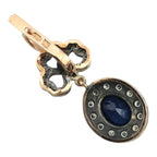 K. Faberge Imperial Russian 14K (56K) Gold and Diamond Earrings