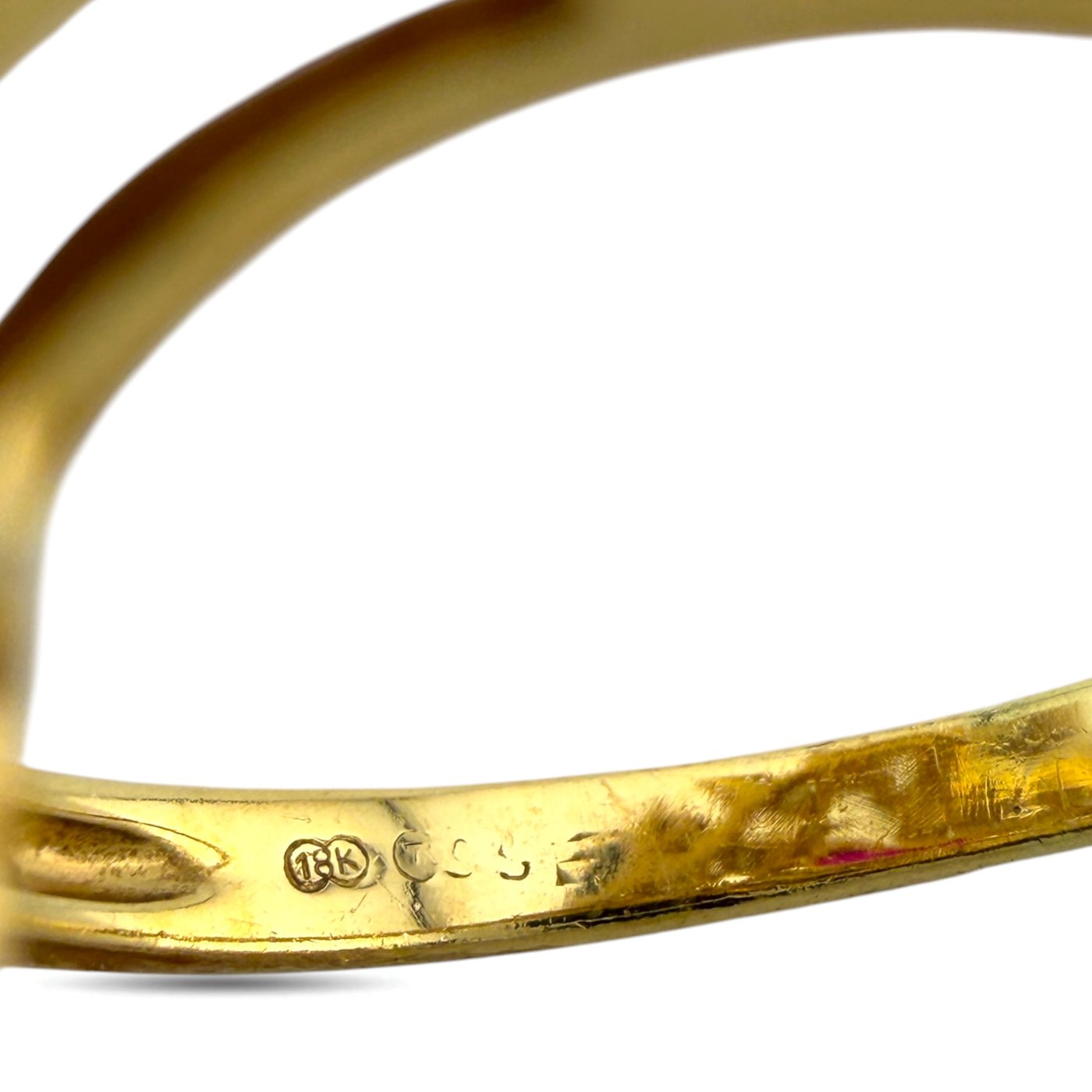 18K Yellow Gold Ruby Sapphire and Diamond Ring