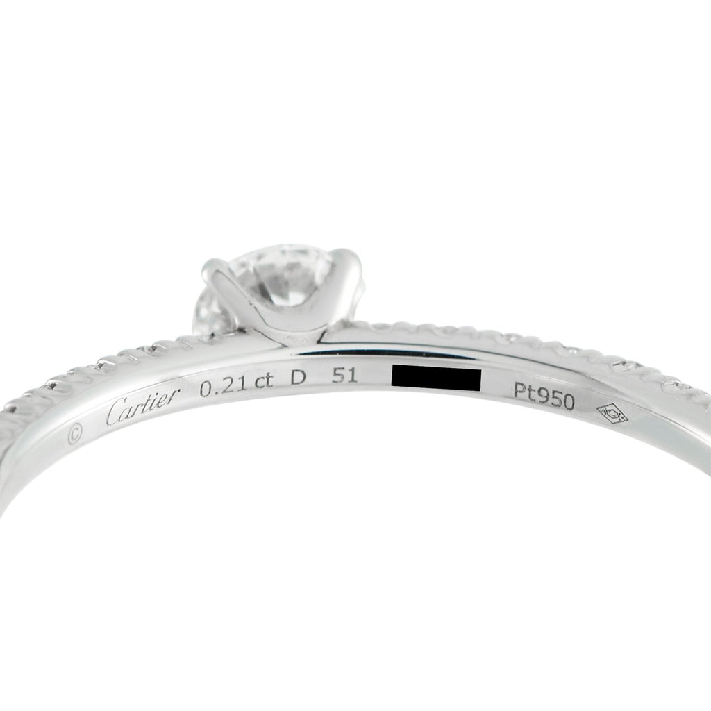 Cartier Etincelle Platinum 0.21ct Diamond Ring