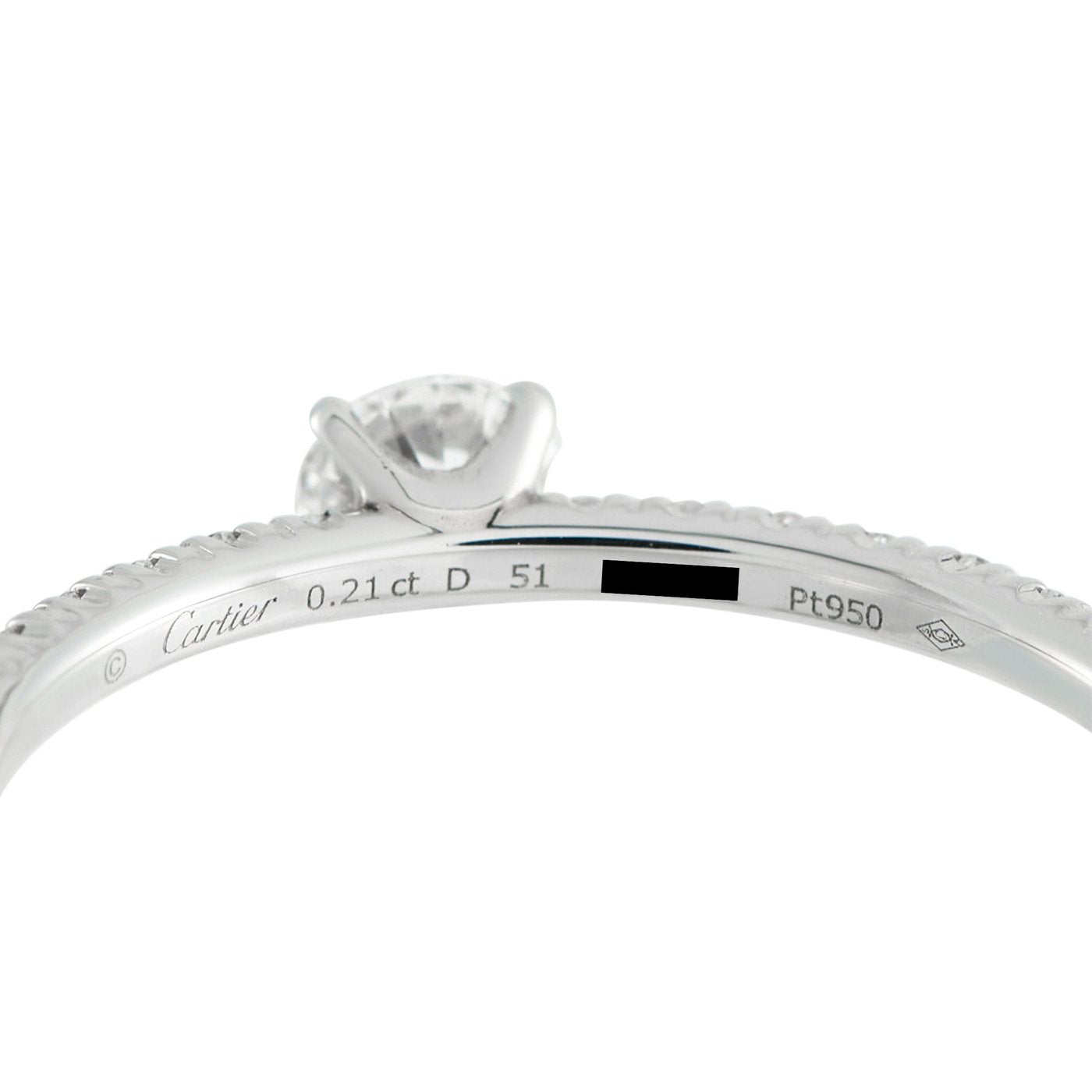 Cartier Etincelle Platinum 0.21ct Diamond Ring