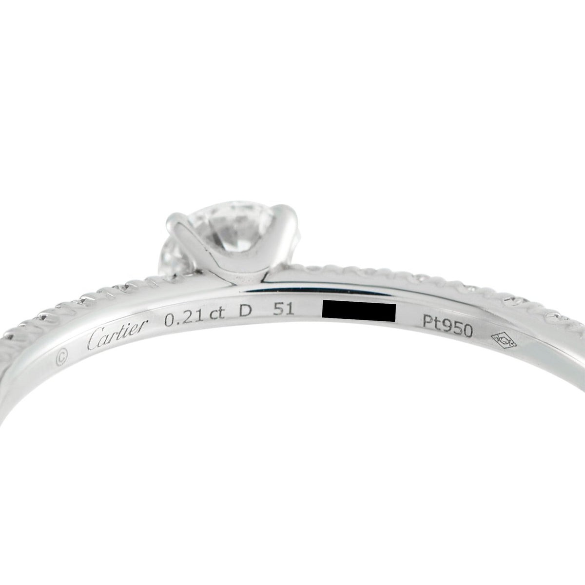 Cartier Etincelle Platinum 0.21ct Diamond Ring