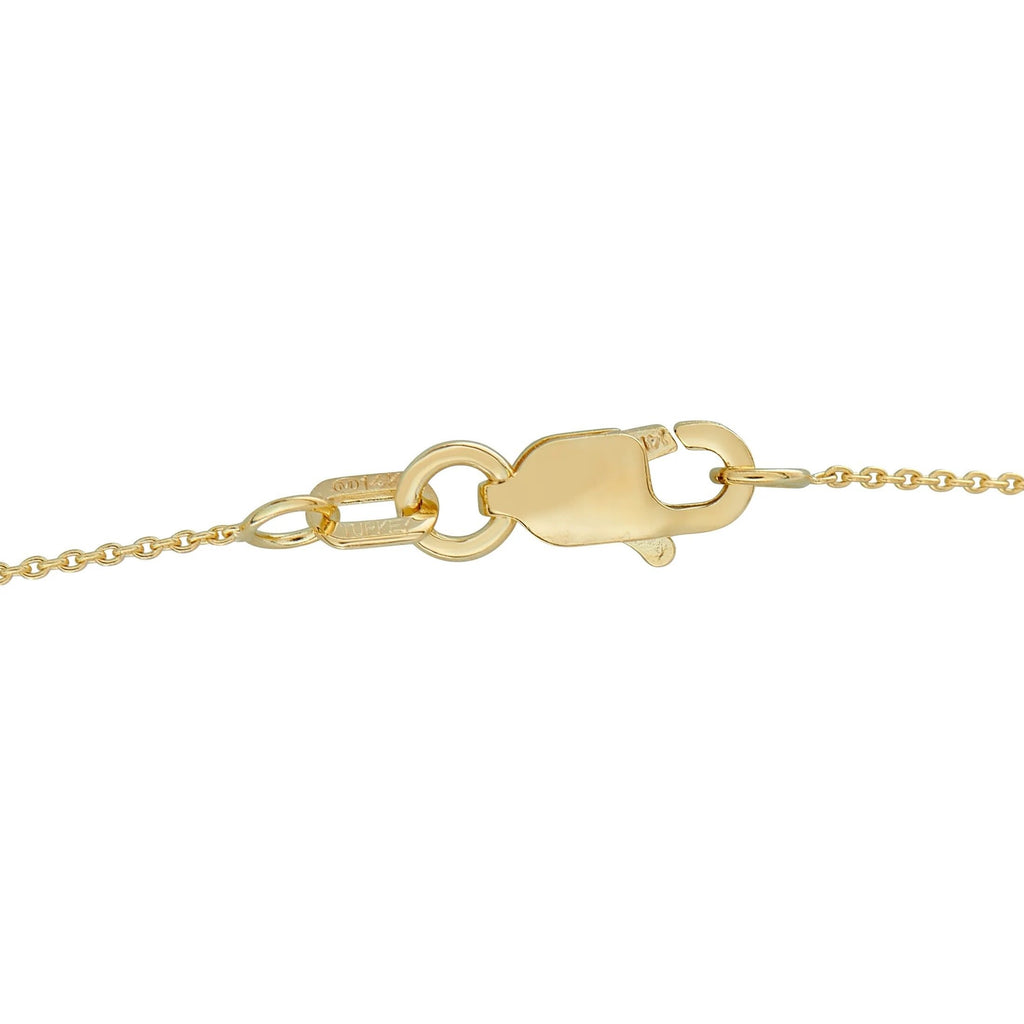 14K Yellow Gold 0.25ct Diamond Geometric Necklace