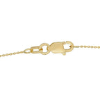 14K Yellow Gold 0.25ct Diamond Geometric Necklace