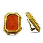 Antique 14K Yellow Gold Dancing Woman Earrings