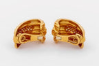 18K Yellow Gold and 1.08ct Diamond Large Huggie Earrings