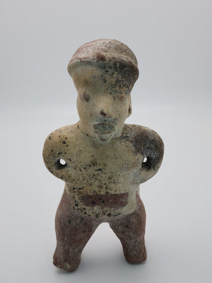 Colima Pottery Standing Large Figure Pre-Columbian, West Mexico, Colima, Circa 300 BCE to 300 CE - 20 cm