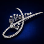 Platinum 4.0ct Diamond Brooch (Very Large)