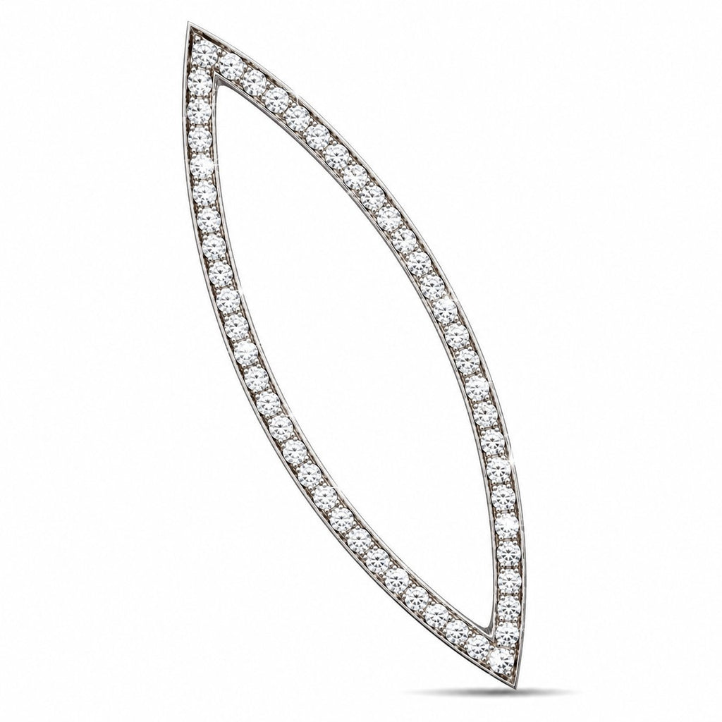 14K White Gold 0.60ct Diamond Marquise Pendan