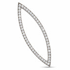 14K White Gold 0.60ct Diamond Marquise Pendan