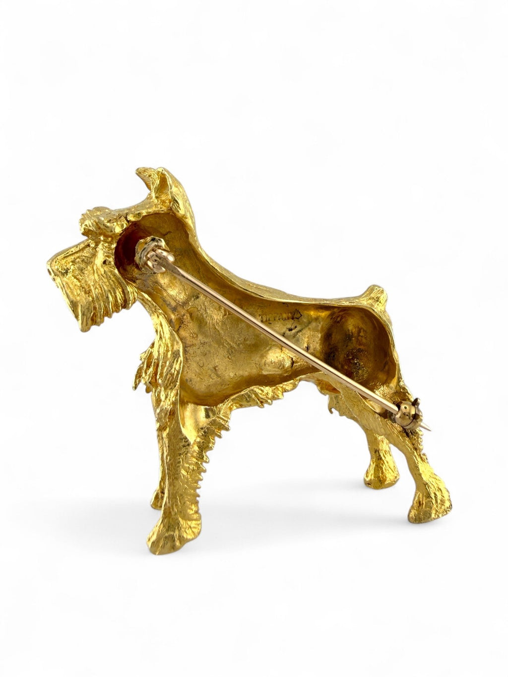 Tiffany & Co. 18K Gold Dog Brooch