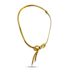 Italian 18K Yellow Gold 0.40ct Diamond Bow Tie Necklace