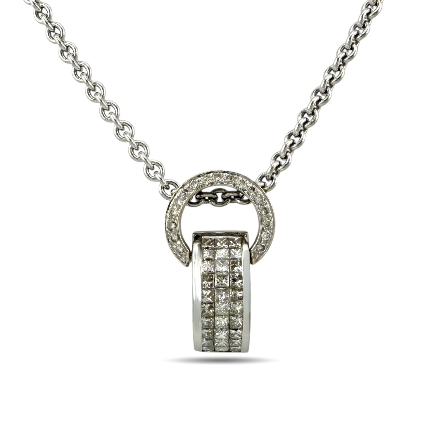 Carrera y Carrera 18K White Gold 2ct Diamonds Necklace