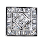 14K White Gold Diamond Earrings