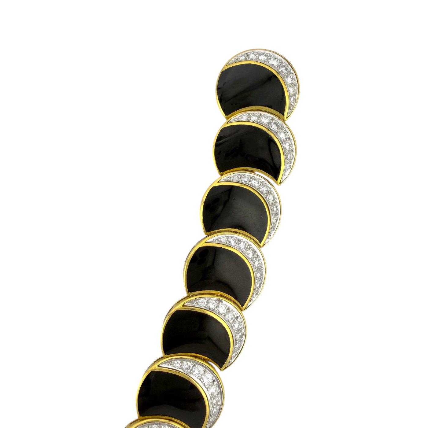 Tambetti 18K Yellow Gold 10ct Diamond and Black Onyx Jewelry Suite