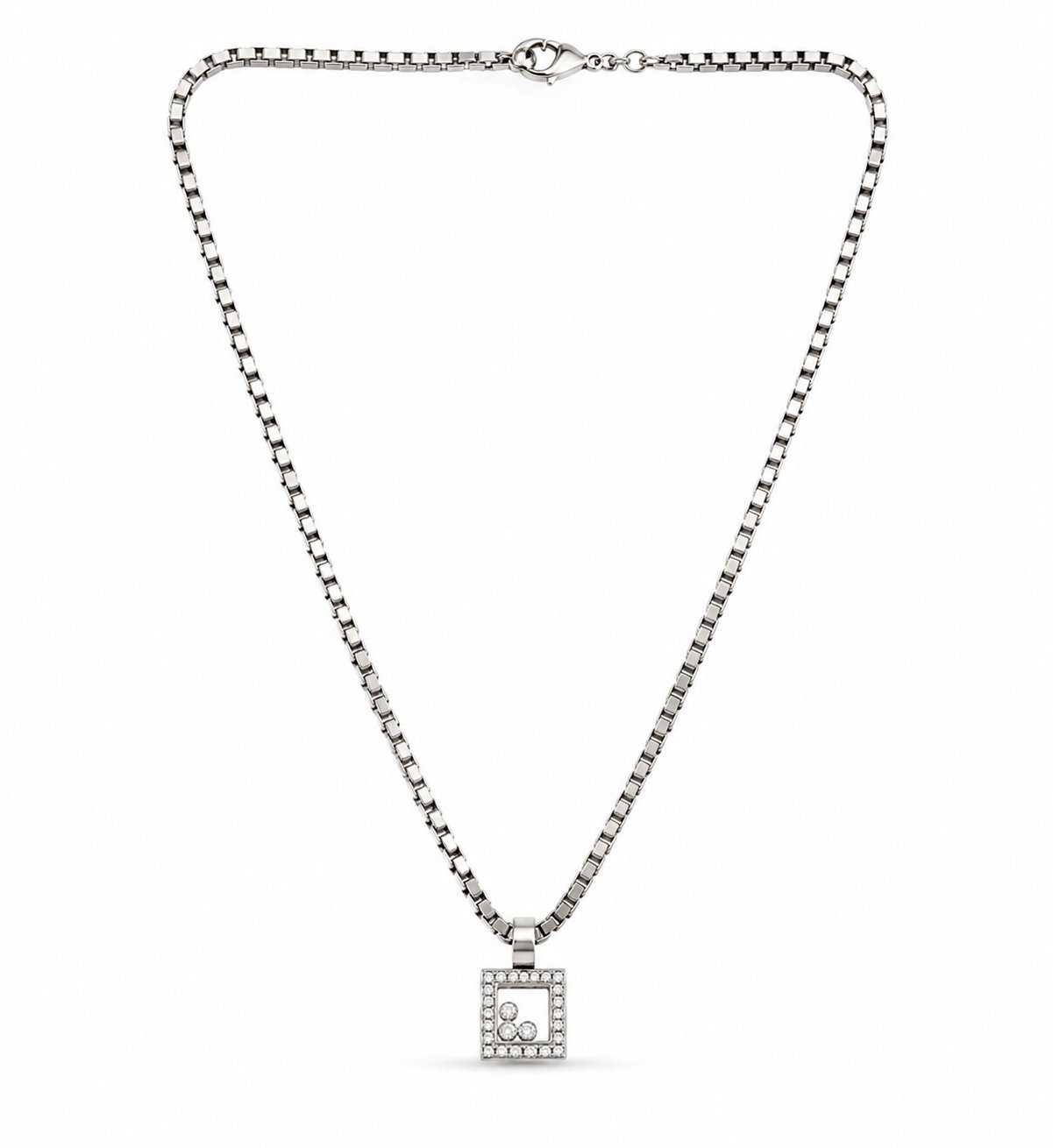 Chopard 18K White Gold 0.60ct Diamond Necklace