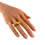 18K Yellow Gold Ruby Cheetah Wrap Ring
