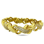 Jose Hess 18K Yellow Gold 7ct Diamond Necklace and Bracelet Suite