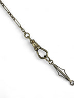 Antique White Gold and Platinum Necklace with Large Diamonds 2.34ct