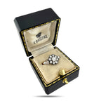 K. Faberge 56K Rose Gold 1.45ct Diamond Ring
