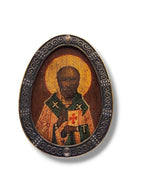 Antique Pavel Ovchinnikov Russian Silver Icon Circa 1909-1917
