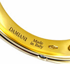 Damiani yellow gold inner band close-up with “Made in Italy” and 750 mark