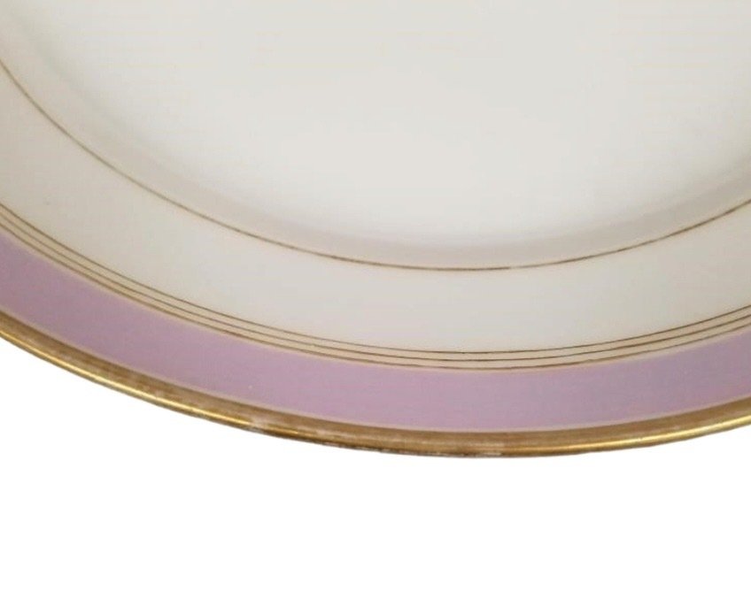 Imperial Russian Porcelain Plate from Service for Grand Duke Alexander Alexandrovich