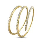 14K Yellow Gold 5.6ct Diamond Flexible Arm Bracelet