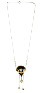 Cesare De Vecchi Italy 18K Gold and Diamond Necklace