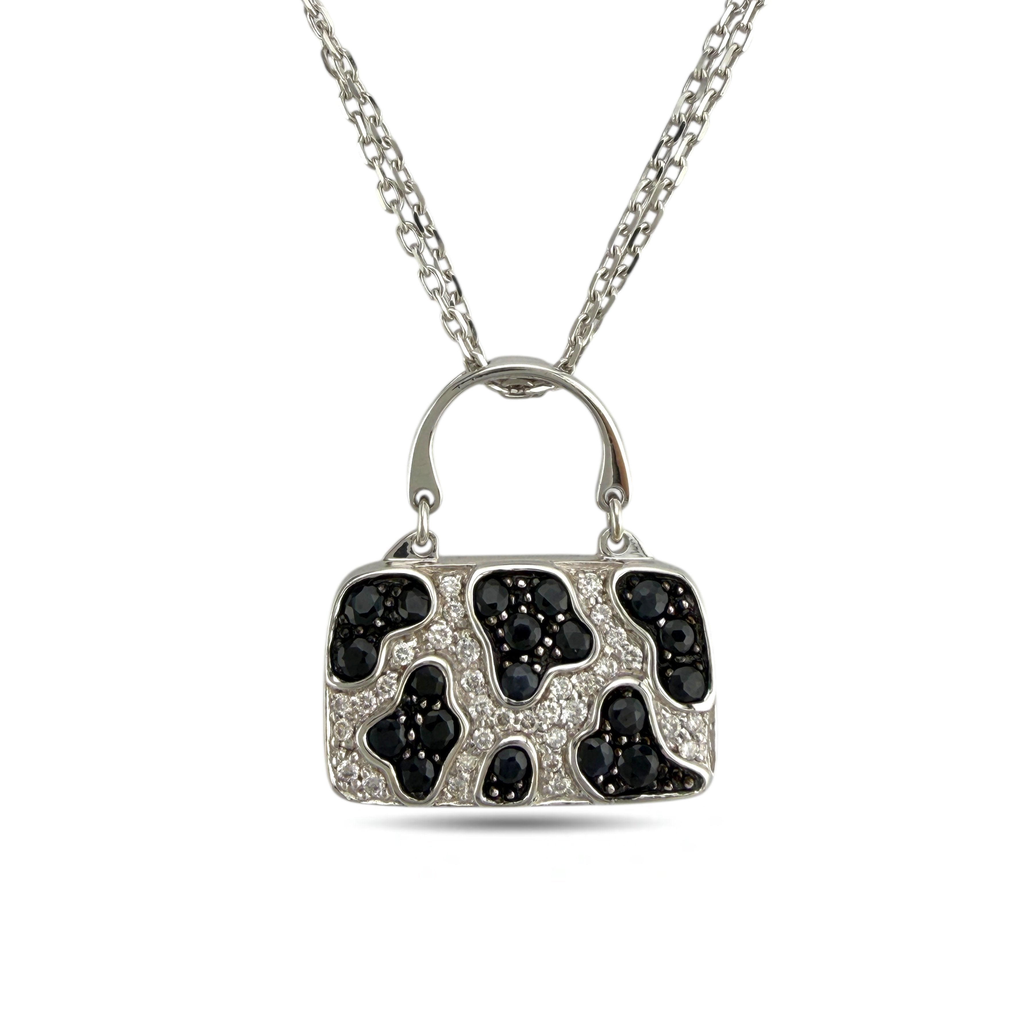 Mirabelle 18K White Gold 0.28ct Diamond Bag Pendant