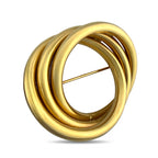 14K Yellow Gold Tiffany and Co Interlocking Infinity Brooch