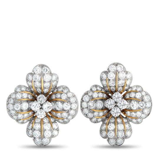 Bvlgari 7.0ct Diamond Clip-On Earrings