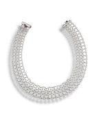 Robert Coin 18K White Gold and 9.0 Diamond Spider Web Design Necklace