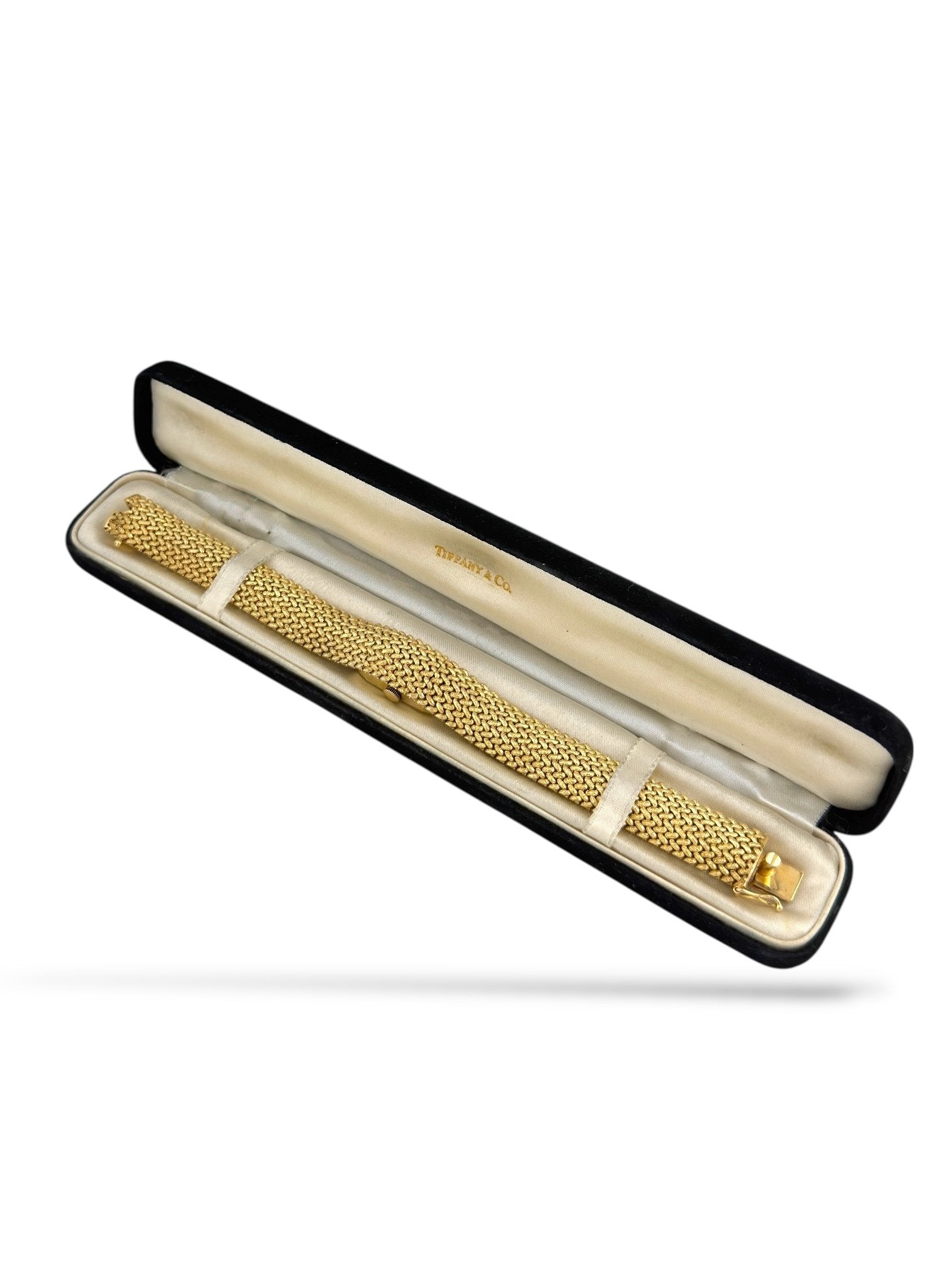 Tiffany & Co. - 14 kt. Yellow gold,  Vintage Tiffany & Co. 14K Gold Woven Bracelet Watch