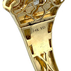 14K Yellow Gold Multi Gemstone and 3.23ct Diamond Statement Bracelet