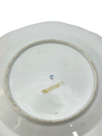 Antique Russian Popov Porcelain Pink Floral Painting Plate
