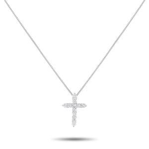 Necklace with pendant Platinum 0.52ct Diamond Cross Necklace