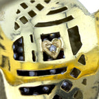 18K Yellow Gold 3.00ct Diamond Square Face Ring