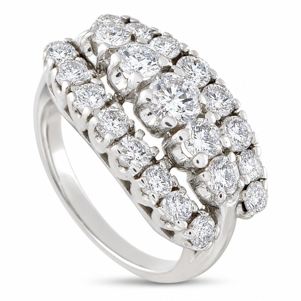 14K White Gold and 3.0ct Diamond Ring