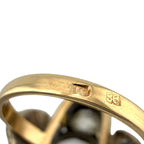 K. Faberge Imperial Russian 14K (56K) 14K Yellow Gold Old Cut 4.20ct Diamond Ring