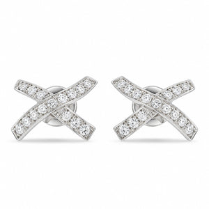 Tiffany & Co. Paloma Picasso Platinum Diamond Earrings